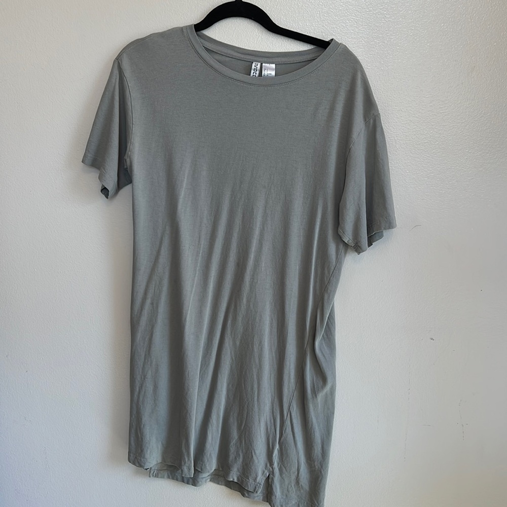 Divided gray t-shirt dress
